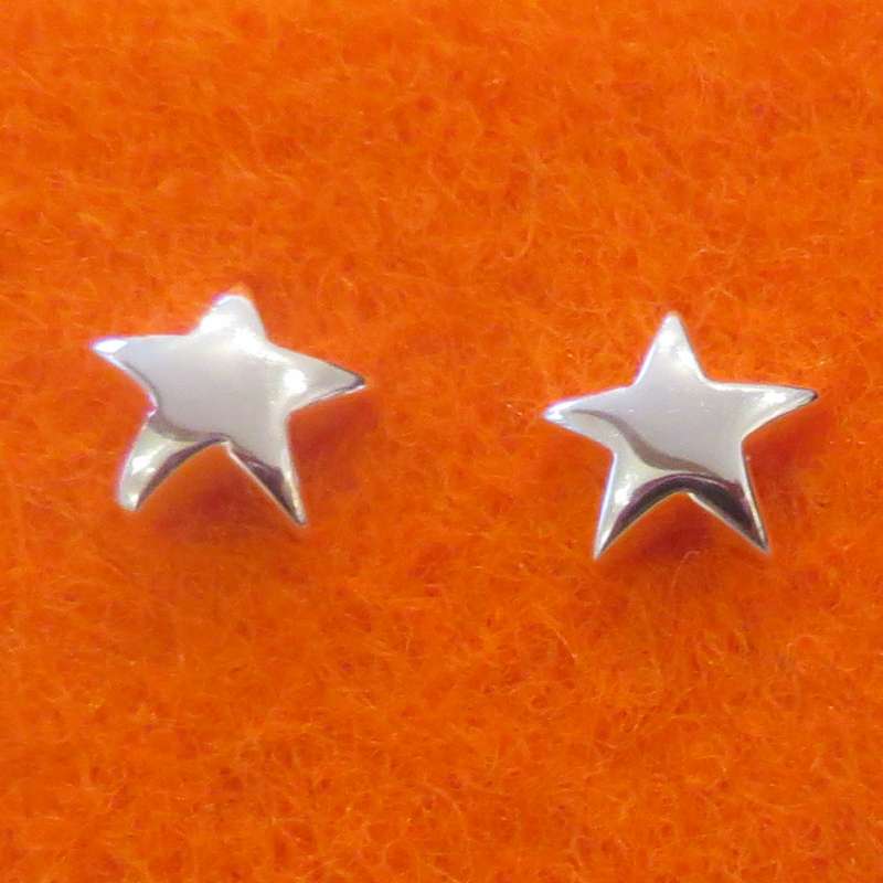 Silver star studs
